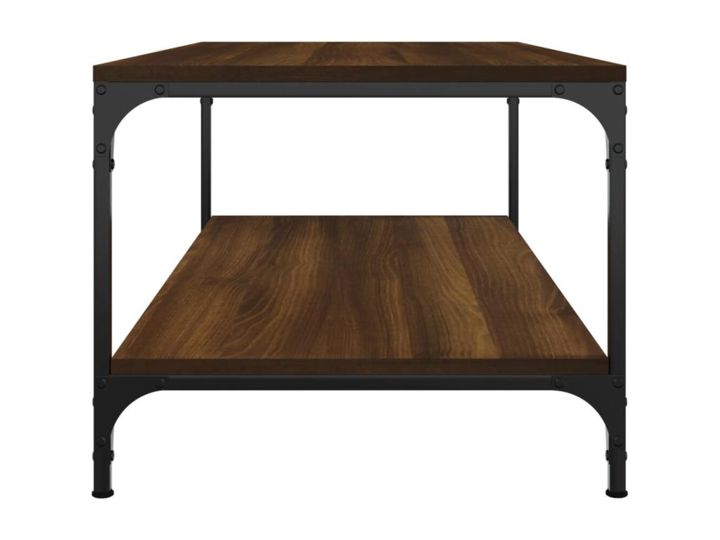 Tavolino da caffè in legno ingegnerizzato marrone, 100 x 50 x 40 cm