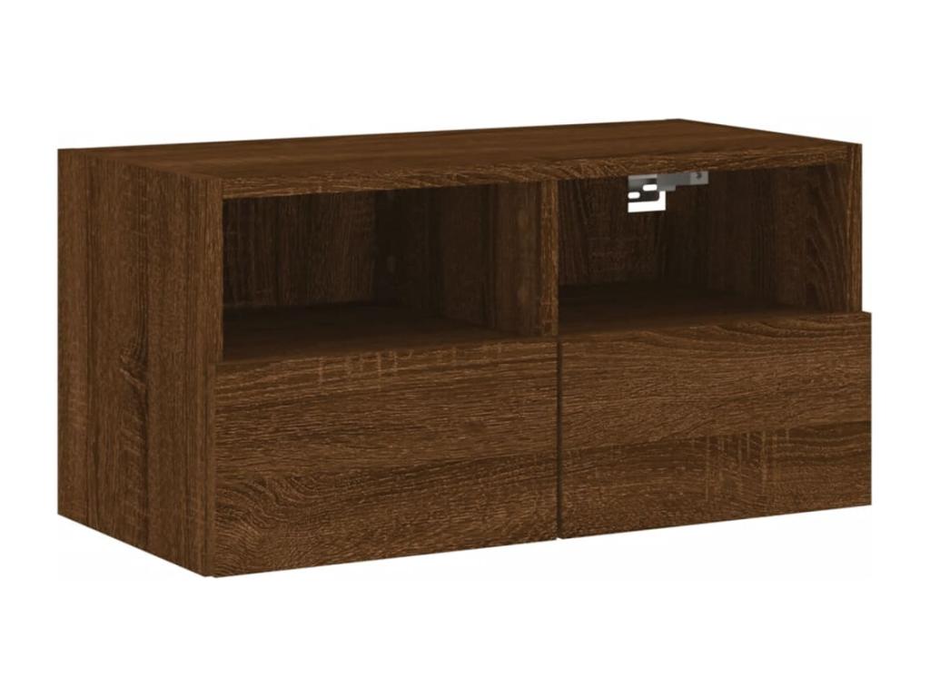 Mobile TV in legno ingegnerizzato marrone, 60 x 30 x 30 cm