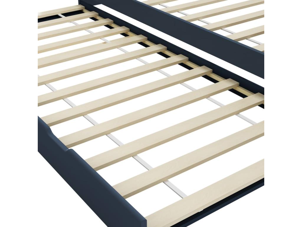 Struttura letto grigia, 90 x 200 cm