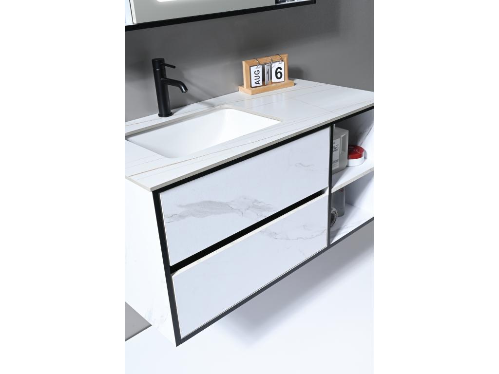 Mobili per la casa in marmo bianco con contenitore