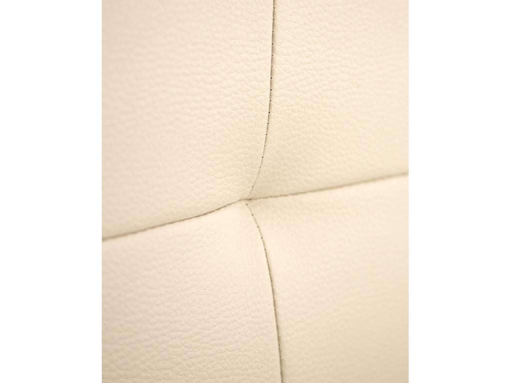 Struttura letto in similpelle beige, 90 x 80 cm