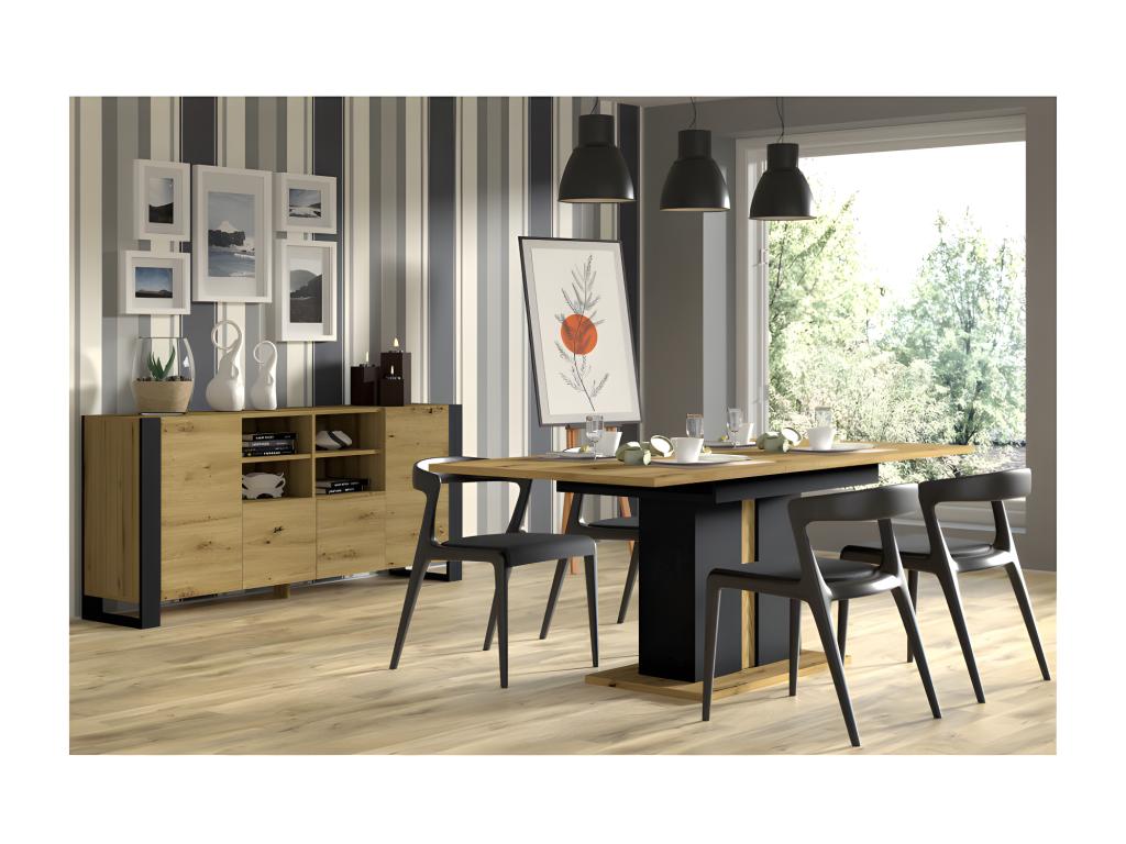 Cassettiera beige, 188 x 40 x 84 cm