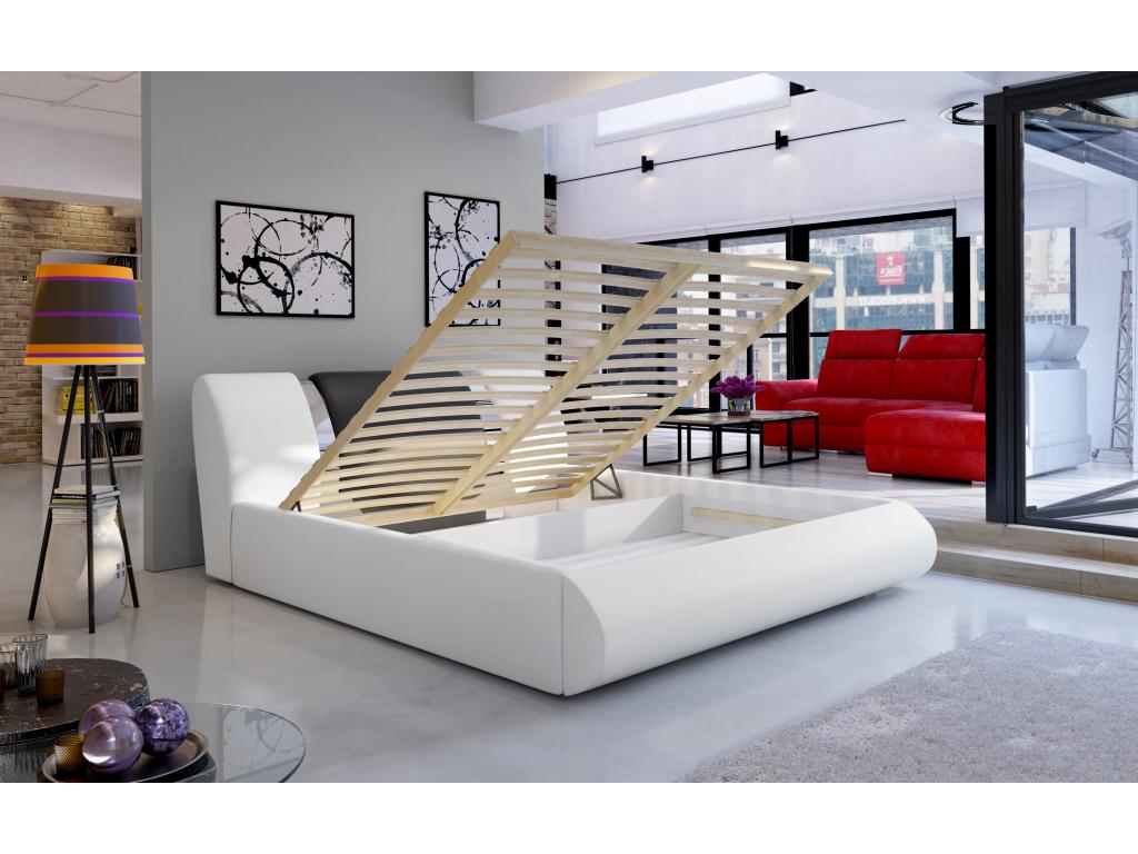 Struttura letto in metallo nero, 160 x 200 cm