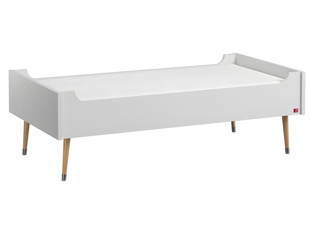 Struttura letto bianca a 4 cassetti