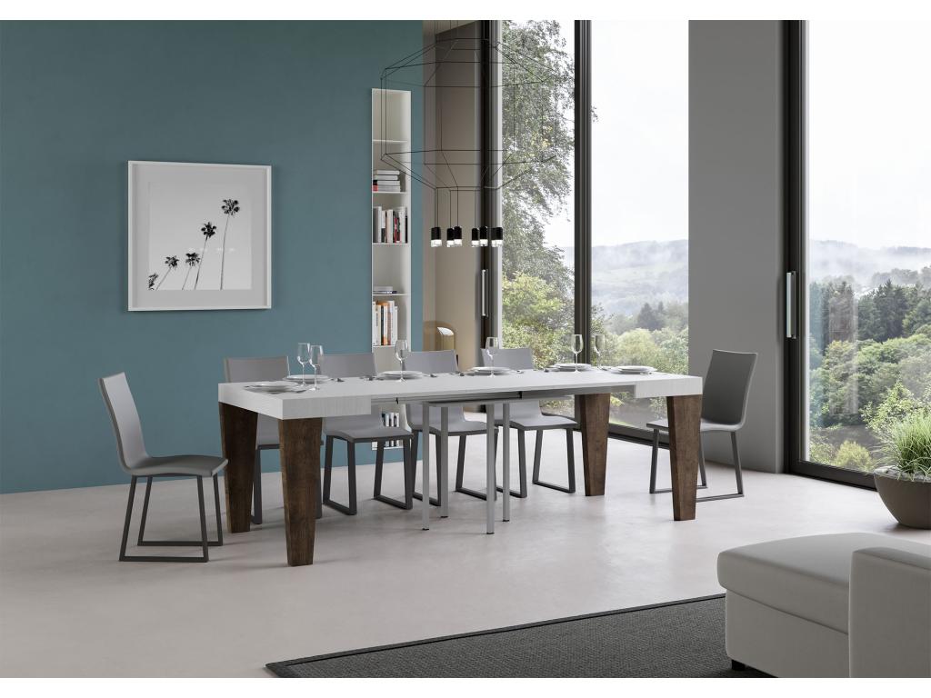 Tavolo bianco, 90 x 90 cm