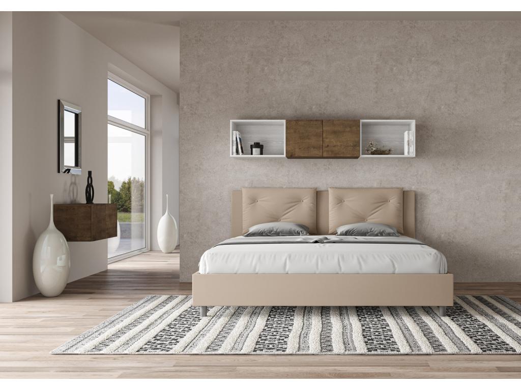 Struttura letto in similpelle, 200 x 200 cm