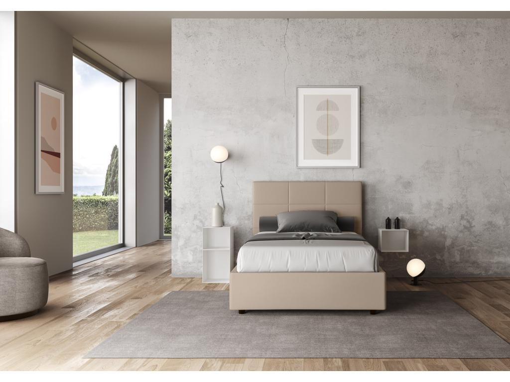 Struttura letto in similpelle, 140 x 210 cm