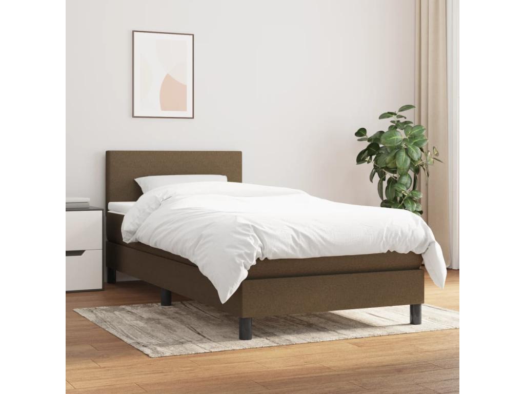 Struttura letto marrone, 90 x 190 cm