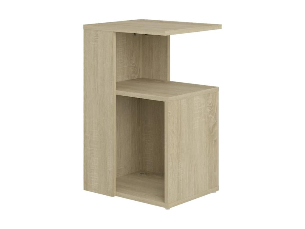 Tavolino laterale naturale, 36 x 30 x 56 cm