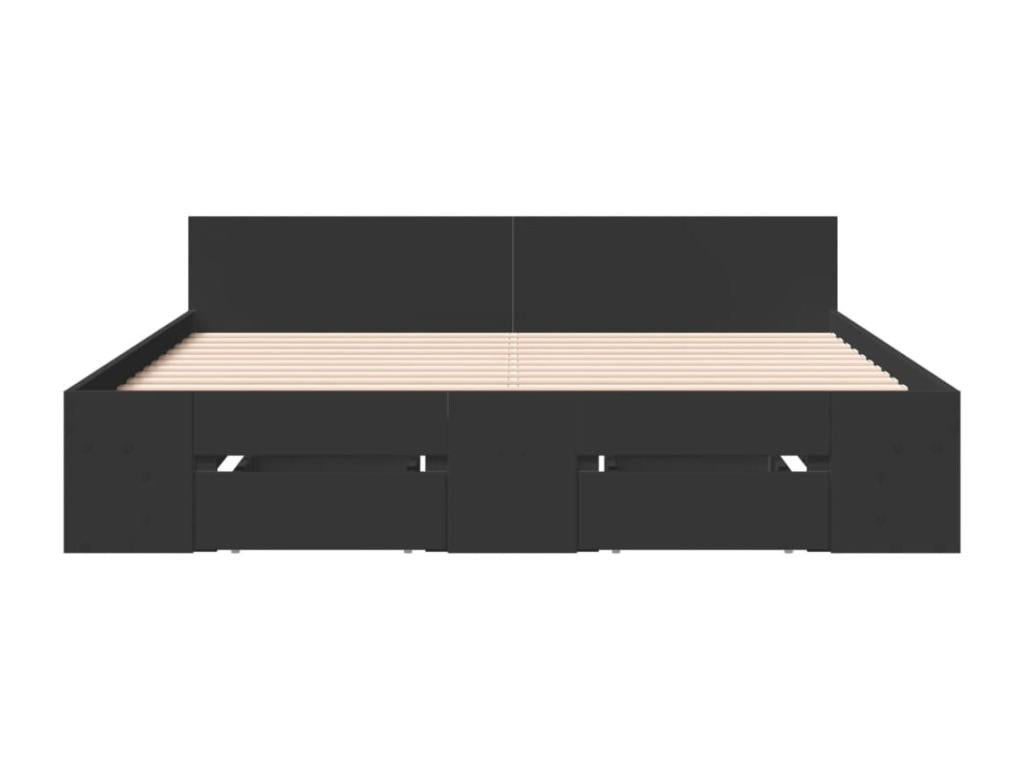 Struttura letto nera, 120 x 200 cm
