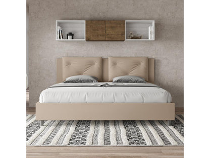 Struttura letto in similpelle, 200 x 200 cm