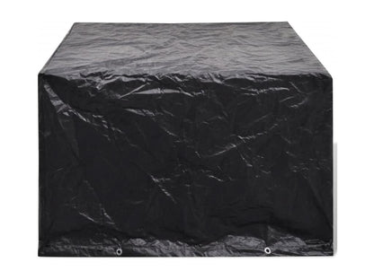 Set di mobili da esterno neri, 113 x 113 cm