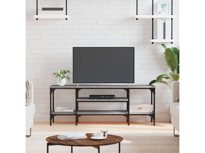 Mobile TV in legno ingegnerizzato grigio, 121 x 35 x 45 cm