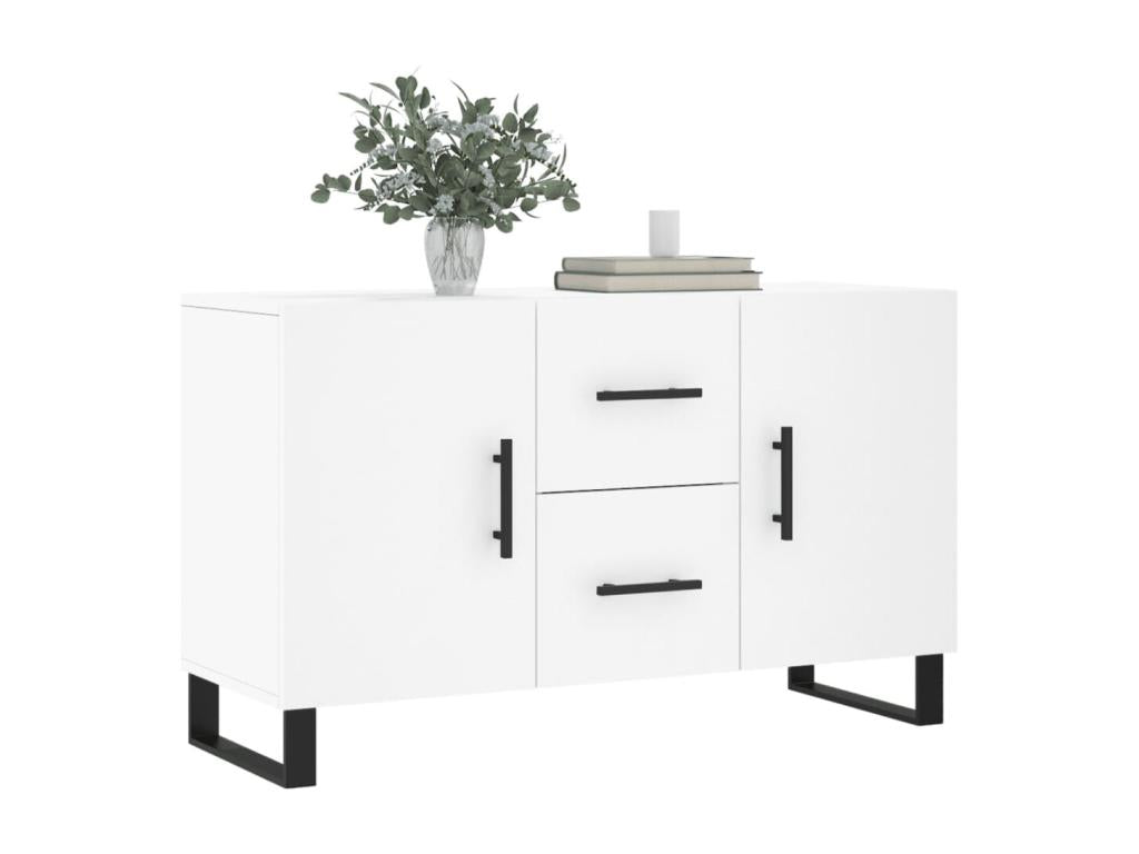 Credenza in legno ingegnerizzato bianco, 100 x 36 x 60 cm