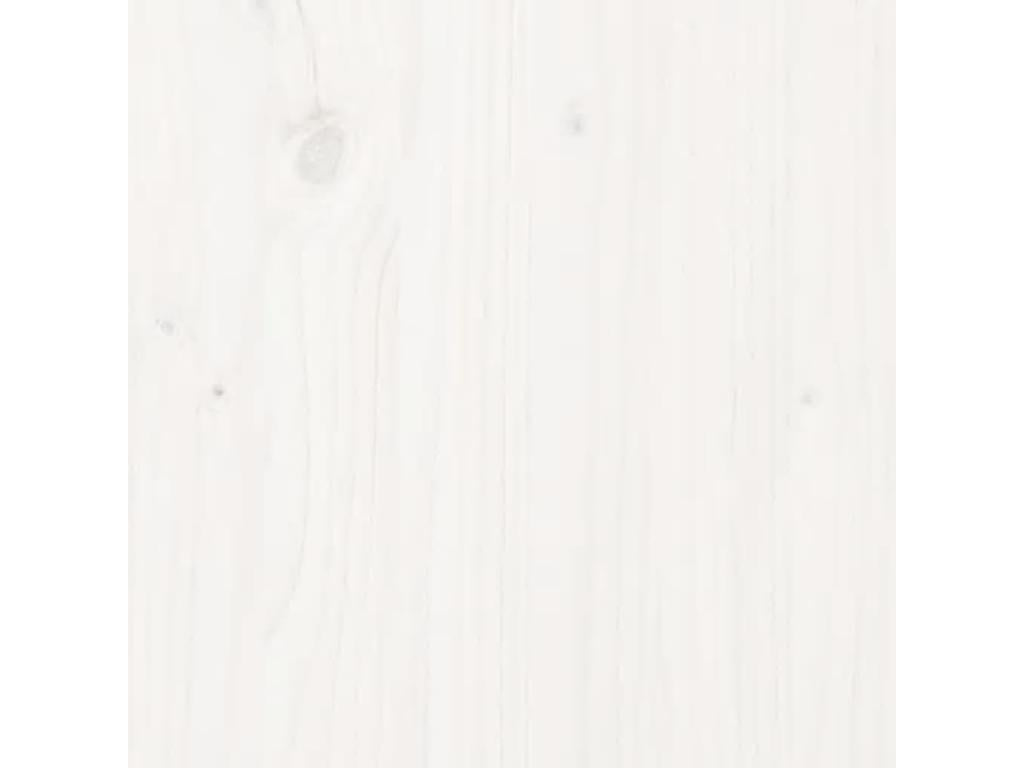 Struttura letto in legno massello bianco, 140 x 200 cm