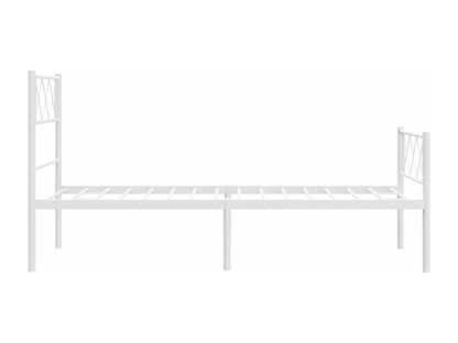Struttura letto in metallo bianco, 90 x 200 cm