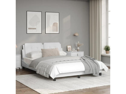 Struttura letto in similpelle bianca, 120 x 200 cm