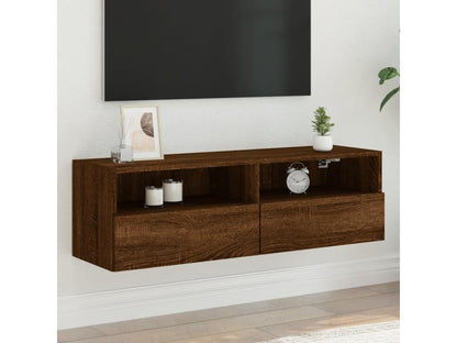 Mobile TV in legno ingegnerizzato marrone, 100 x 30 x 30 cm
