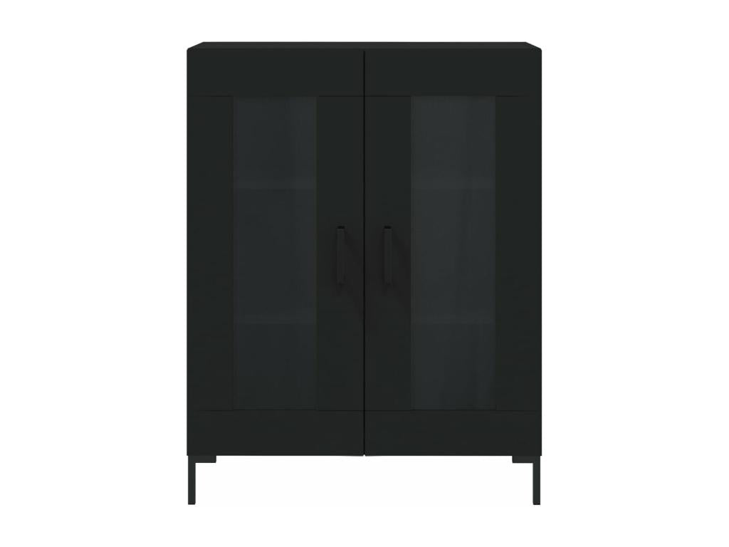 Credenza in legno ingegnerizzato nero, 69,5 x 34 x 90 cm