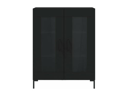 Credenza in legno ingegnerizzato nero, 69,5 x 34 x 90 cm