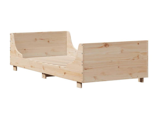 Struttura letto marrone, 90 x 190 cm