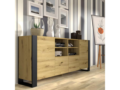 Cassettiera beige, 188 x 40 x 84 cm