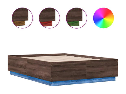 Struttura letto marrone, 140 x 190 cm