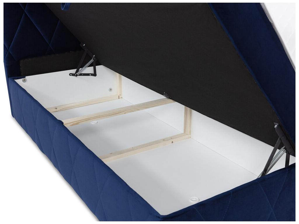 Struttura letto blu, 140 x 200 cm