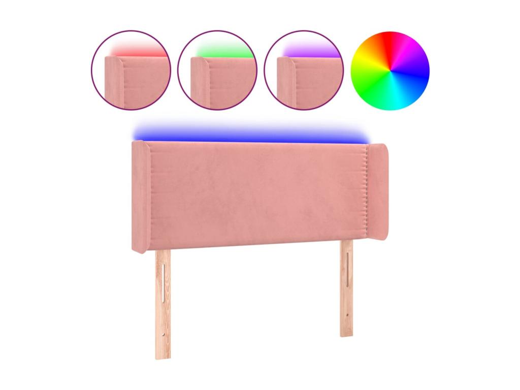 Struttura letto in velluto, 93 x 16 x 78 cm