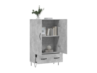Credenza in legno ingegnerizzato grigio, 69,5 x 31 x 115 cm