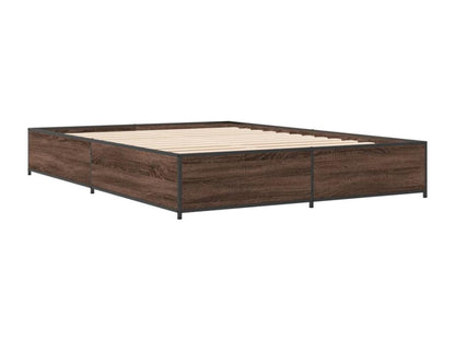 Struttura letto in legno ingegnerizzato marrone, 140 x 200 cm