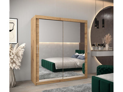 Armadio marrone a 2 ante, 180 x 62 x 200 cm