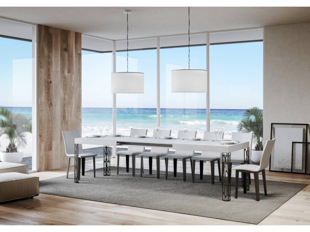 Tavolo bianco, 90 x 200 cm