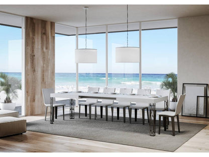 Tavolo bianco, 90 x 200 cm