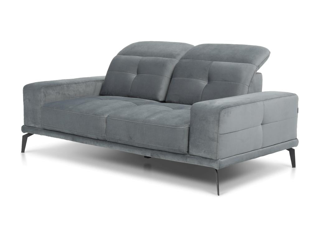 Divano in tessuto grigio
