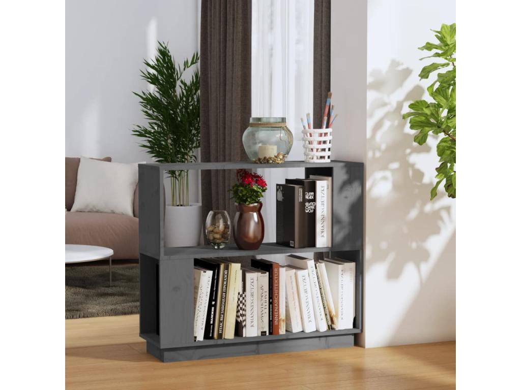 Libreria grigia, 80 x 25 x 70 cm