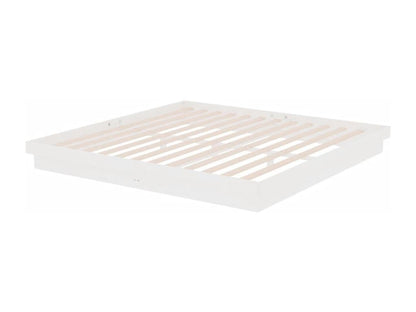 Struttura letto in legno massello bianco, 200 x 200 cm