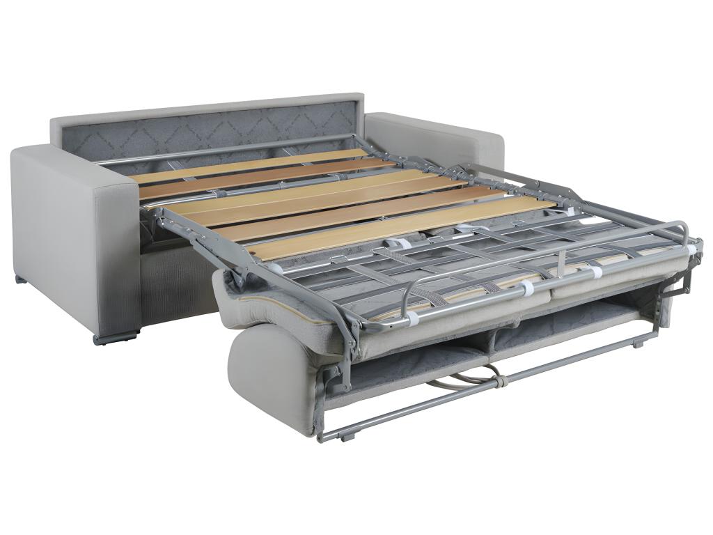 Divano letto convertibile nero in memory foam
