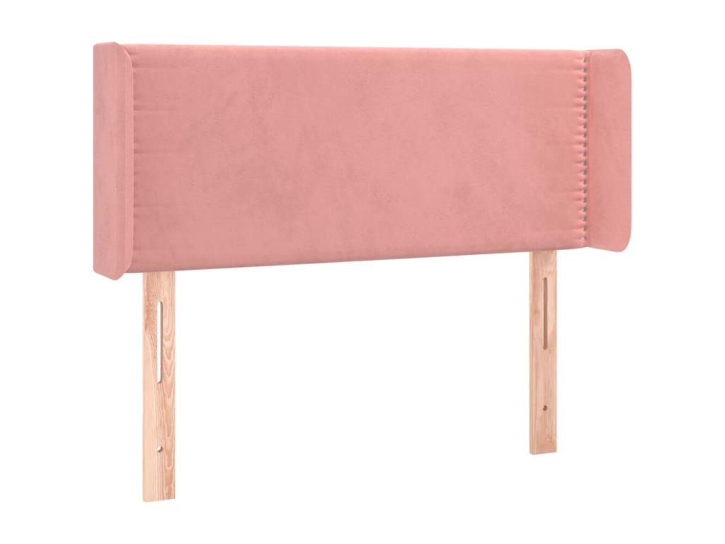 Struttura letto in velluto, 93 x 16 x 78 cm