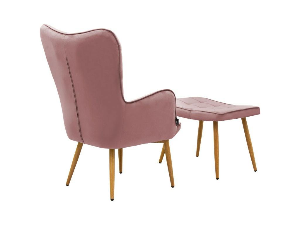 Poltrona in velluto, 68 x 72 x 98 cm
