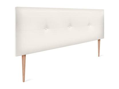 Struttura letto in similpelle bianca, 150 x 105 cm