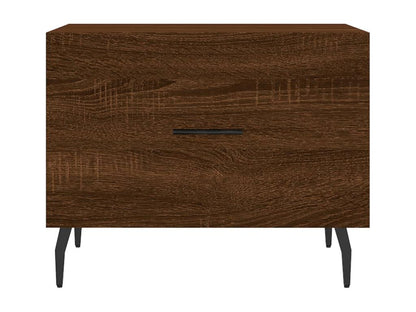 Tavolino da caffè in legno ingegnerizzato marrone, 50 x 50 x 40 cm