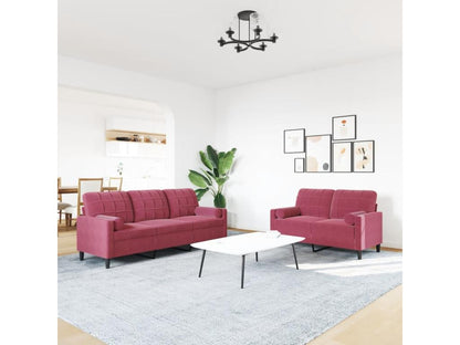 Mobili per la casa in velluto rosso
