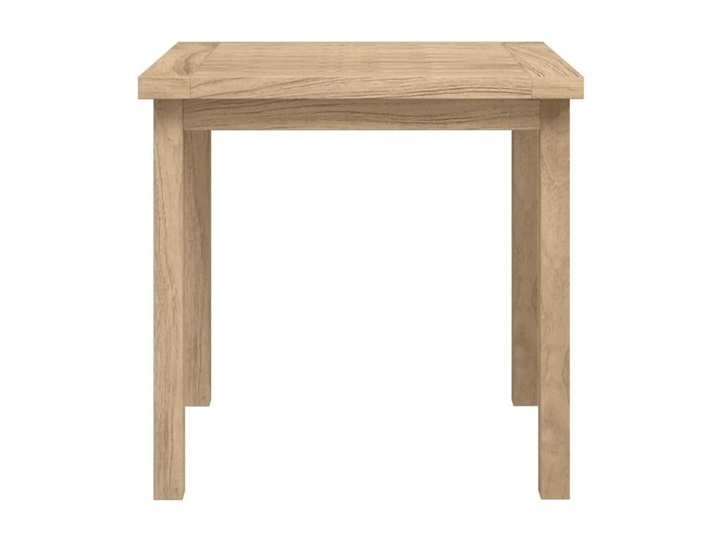 Tavolino laterale in legno massello marrone, 45 x 45 x 45 cm