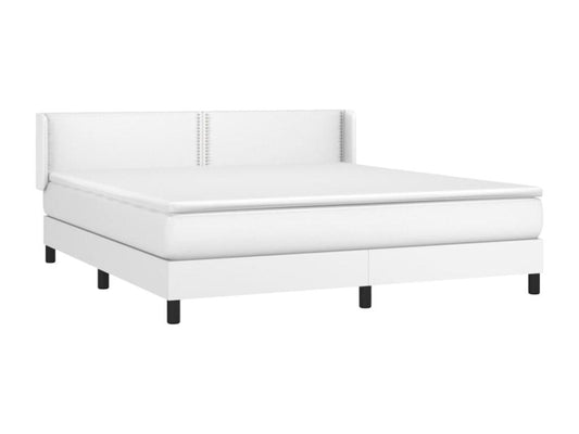 Struttura letto in similpelle bianca, 180 x 200 cm