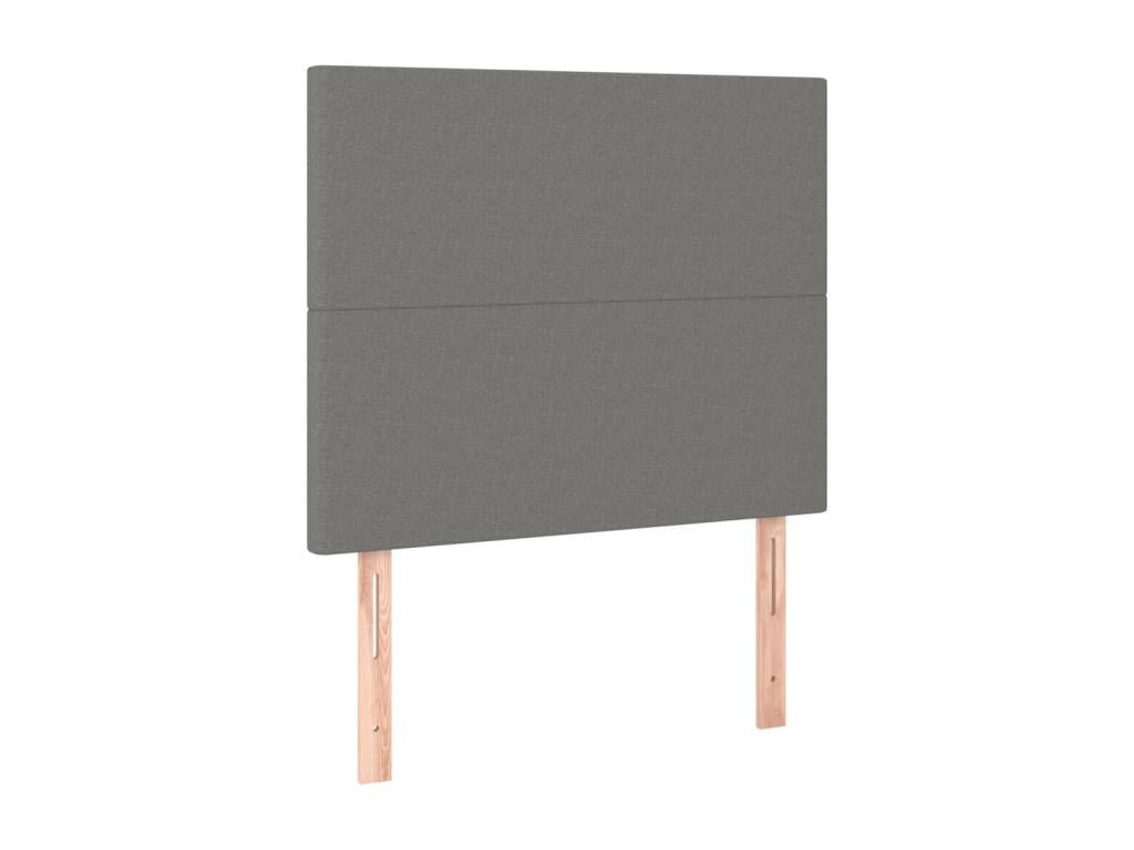 Struttura letto in tessuto grigio, 100 x 5 x 78 cm