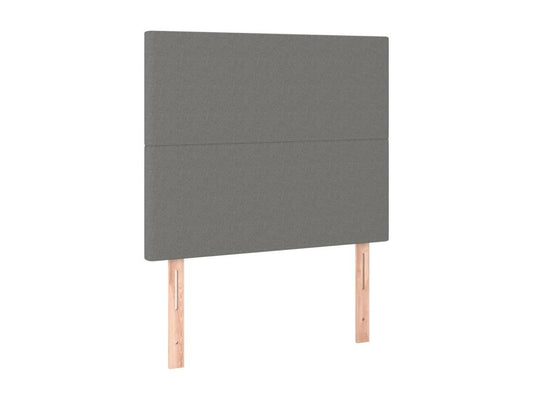 Struttura letto in tessuto grigio, 100 x 5 x 78 cm