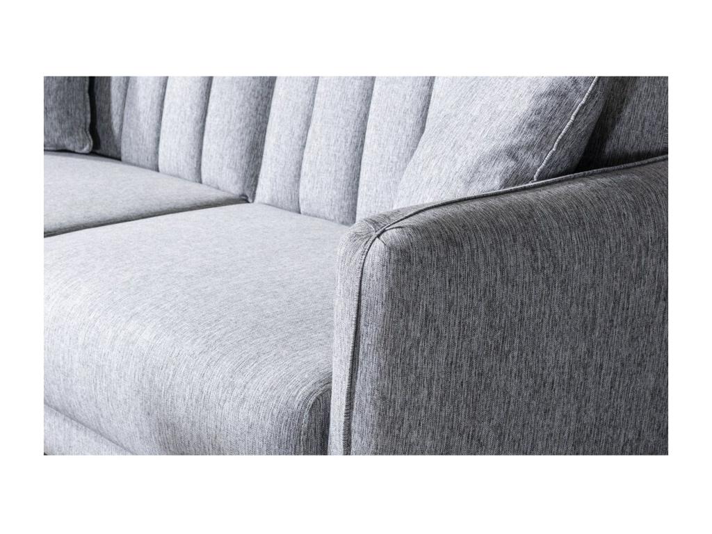 Divano in tessuto grigio