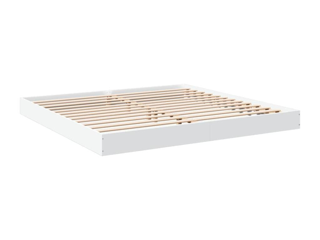 Struttura letto in legno ingegnerizzato bianco, 180 x 200 cm