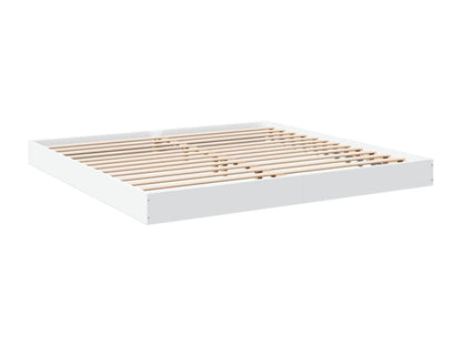 Struttura letto in legno ingegnerizzato bianco, 180 x 200 cm
